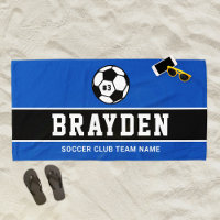 Personalized Royal Blue Soccer Player Name