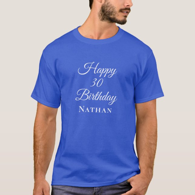 Personalized Royal Blue Unisex T-shirt - Custom (Front)