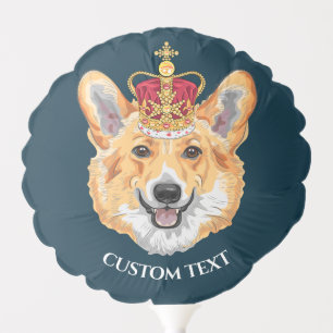 Personalized Royal Corgi      Balloon
