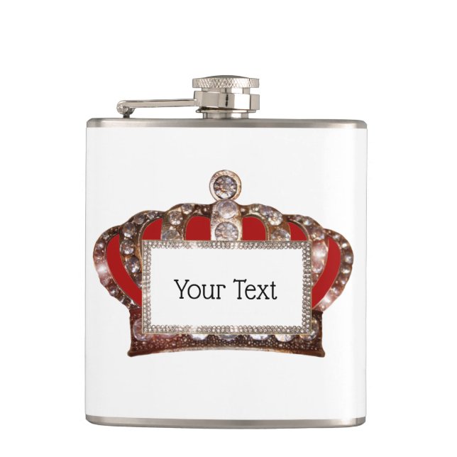 Personalized “Royal Crown” Flask (Front)