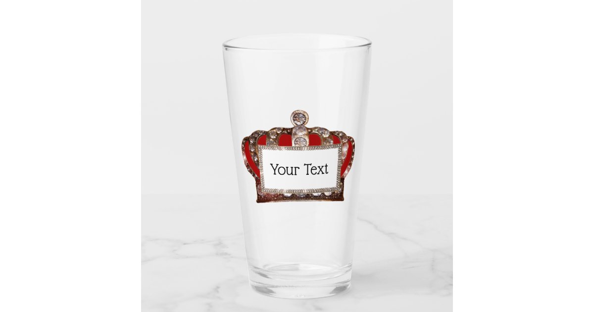 CROWN 16OZ PINT GLASS