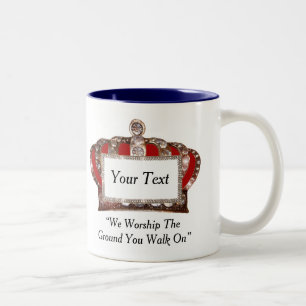 Personalized Royal Crown Two-Tone Coffee Mug