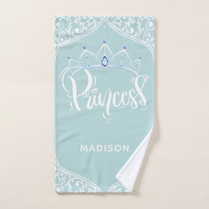 Personalized Royal Princess Hand Towel