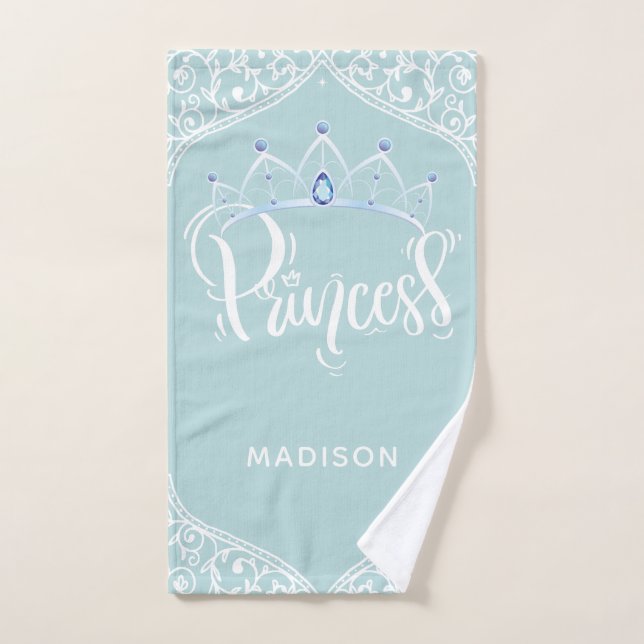 Personalized Royal Princess Hand Towel (Hand Towel)