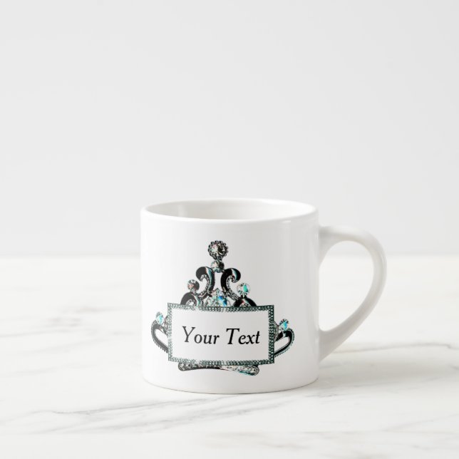 Personalized “Royal Tiara” Espresso Cup (Right)