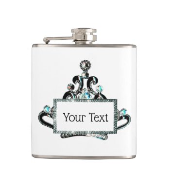 Personalized “royal Tiara” Flask by LadyDenise at Zazzle