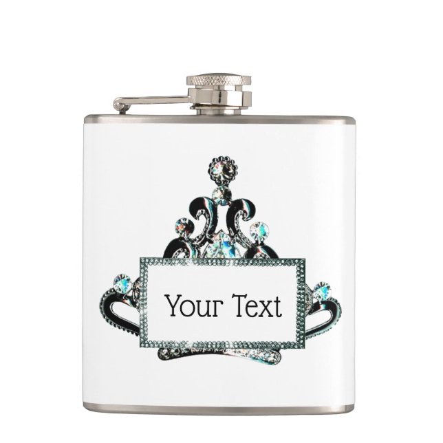 Personalized “Royal Tiara” Flask (Front)