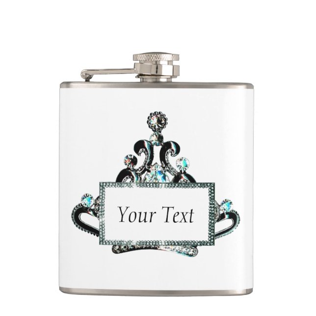 Personalized “Royal Tiara” Flask (Front)