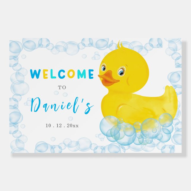 Personalized  Rubber Duck Foam Board (Front)