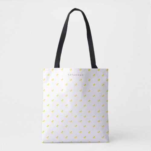 Personalized  Rubber Duckies Tote Bag