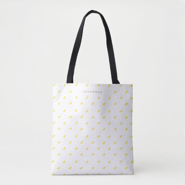 Personalized | Rubber Duckies Tote Bag (Front)