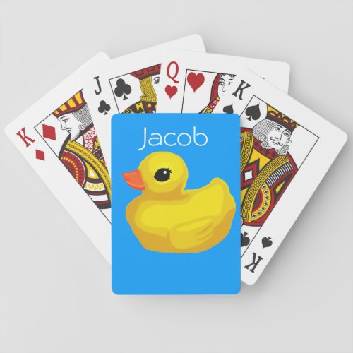 Personalized Rubber Ducky Playing Cards