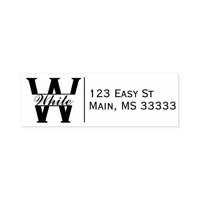 Personalized Rubber Stamp return address (Design)