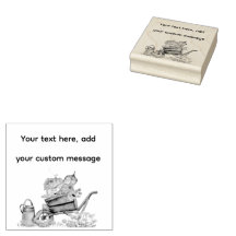 Personalized Rubber Stamp | Wheelbarrow Pumpkins