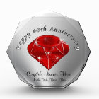 Personalized Ruby 40th Wedding Anniversary Gifts