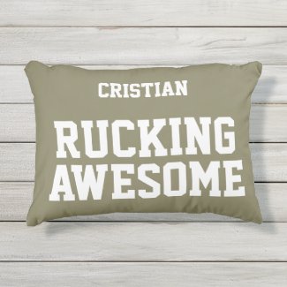 Personalized Rucking Awesome Accent Pillow
