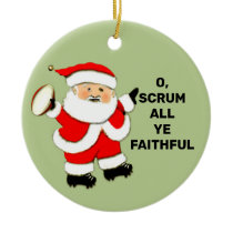 personalized rugby Christmas Ceramic Ornament personalized rugby Christmas Ceramic Ornament
