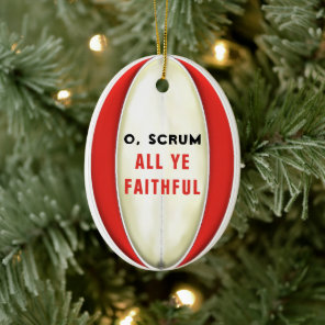 Personalized Rugby Collectible 2023 Ceramic Ornament