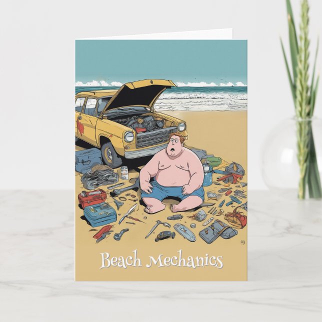 Personalized Rugby Greeting Card (Front)