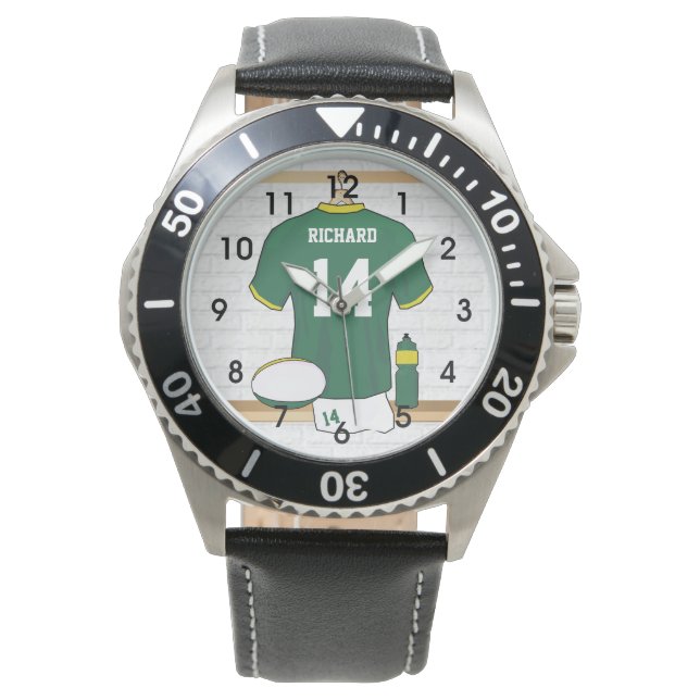 Personalized Rugby Jersey wrist watches (Front)