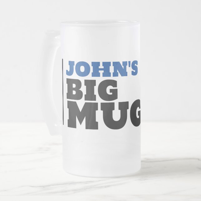 PERSONALIZED RUGGED MAN BIG MUG (Front Left)