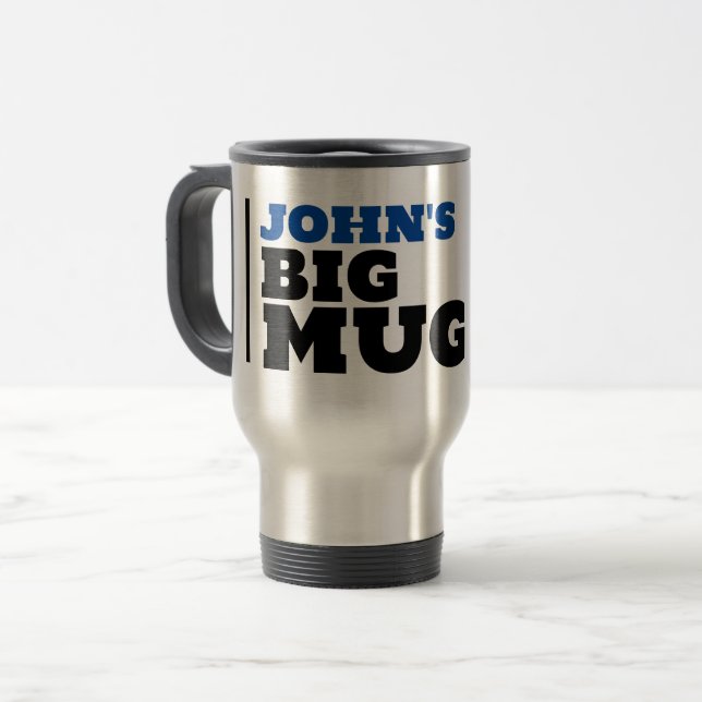 PERSONALIZED RUGGED MAN BIG MUG COFFEE MUG (Front Left)