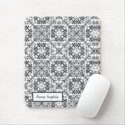 Personalized Runic and Tribal Symbols Pattern Mouse Pad
