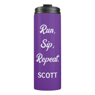 Personalized Runner Water Bottle Custom Name