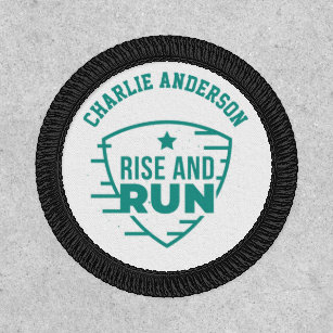 Personalized RUNNING Rise and Run Runner Patch