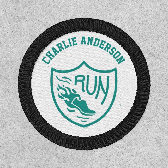 Personalized RUNNING RUN Runner Patch (Front)