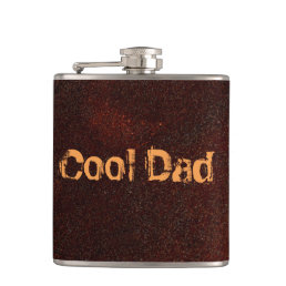 Personalized Rust Art Cool Fun Unique  Flask