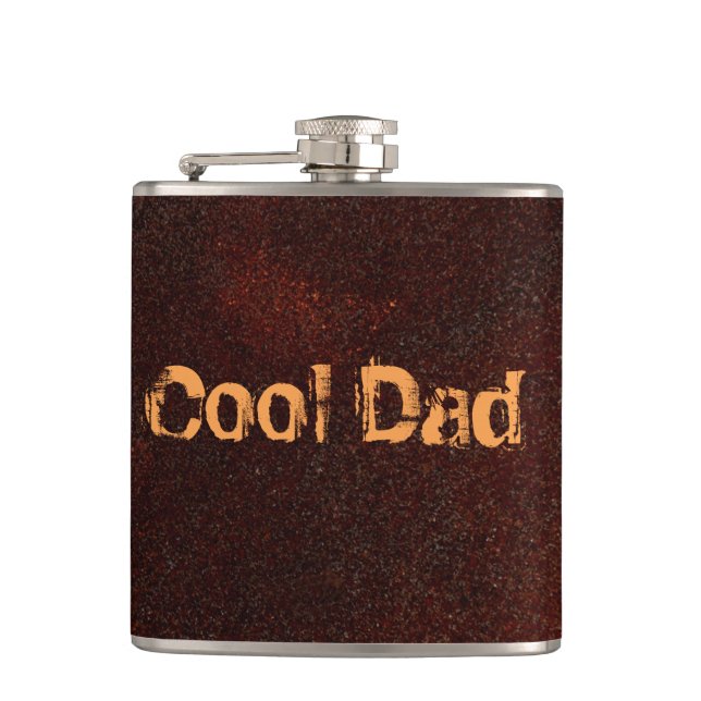 Personalized Rust Art Cool Fun Unique  Flask (Front)