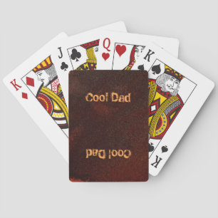 Personalized Rust Art Cool Fun Unique  Poker Cards