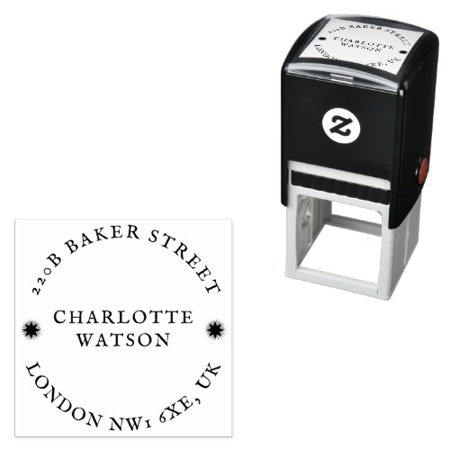 Personalized Rustic Antique Vintage Type  Self_inking Stamp