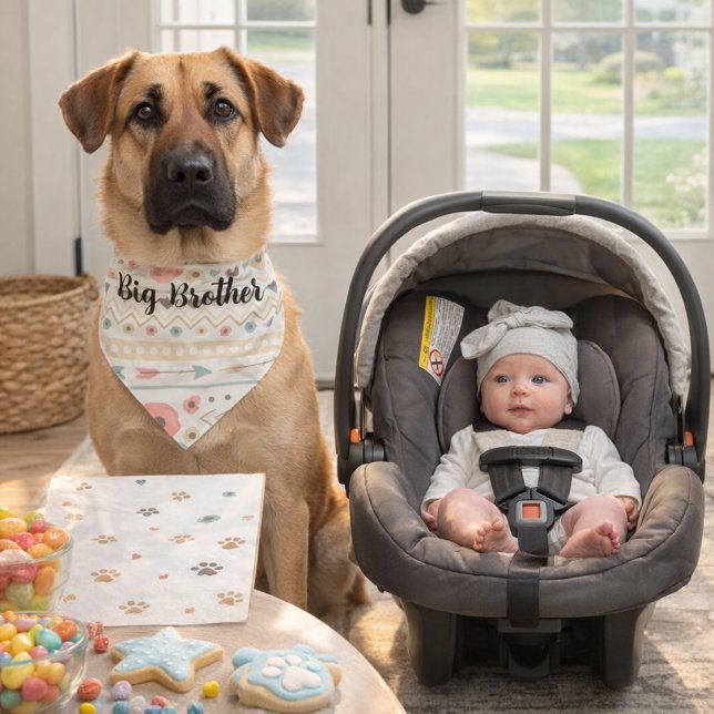Personalized Rustic Boho Pet Bandana Collar (Creator Uploaded)