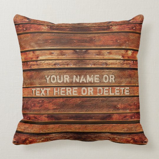 Personalized Rustic Cabin Pillows with YOUR TEXT