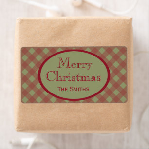 Personalized Rustic Christmas Labels