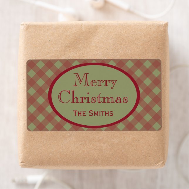 Personalized Rustic Christmas Labels (Insitu)