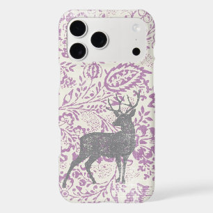 Personalized Rustic Deer Vintage Floral Geometric iPhone 17 Pro Max Case