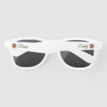 Personalized Rustic Fall Floral Bride Sunglasses
