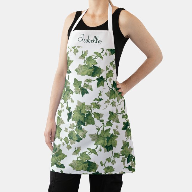 Personalized Rustic Farmhouse Climbing Ivy  Apron (Insitu)