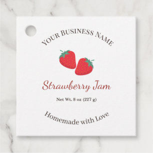 Personalized Rustic Farmhouse Strawberry Jam Label