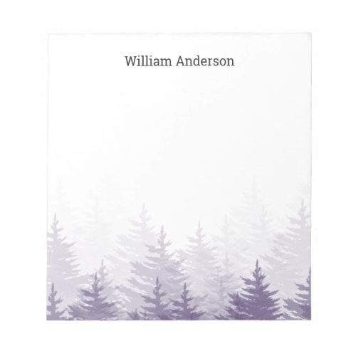 Personalized Rustic Forest Trees Notes