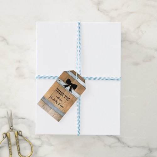 Personalized Rustic Gift Tags with Bow