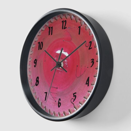Personalized Rustic Handyman Saw Blade Clock