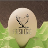 Fresh Eggs Your Name Chicken Hens Egg Stamp