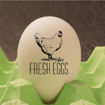 Personalized Rustic Hen Name Egg Love