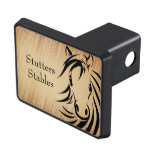 Personalized Rustic Horse Trailer Hitch Cover