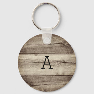 Personalized Rustic Keychain