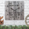 Personalized Rustic Man Cave Clocks for Him